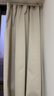 阿黎棉麻奶茶色窗帘日式客厅卧室高遮光隔热防晒挂钩 宽1.5*高2.0 实拍图
