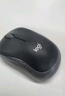 罗技（Logitech）M185 M186无线鼠标(M187P外型)办公鼠标家用笔记本台式机电脑鼠标 Mac鼠标电池中小手小巧便携商务 M186灰边 实拍图