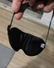TA真丝眼罩桑蚕丝睡眠遮光透气男女士通用午睡觉舒适夏日冰凉感黑色 实拍图