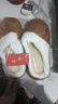 UGG同款 棉拖鞋女士冬季家居厚底防滑保暖外穿毛绒软底半包跟棉鞋 栗色 38-39 【适合37-38】 实拍图