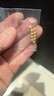 喜上眉梢喜饰黄金古法金珠999足金散珠硬金光面磨砂转运珠路路通圣诞礼物 4mm 重工古法珠单颗  0.25 实拍图
