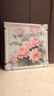 墨派（Mopai）餐厅装饰画手绘油画美式花卉高端客厅肌理挂画正方形壁画免打孔 富贵牡丹 80*80cm手绘油画 实拍图