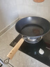 三禾炒锅无涂层钛铁不粘锅炒菜锅钛铁炒锅氮化防锈有钛铁锅圆底32cm 实拍图