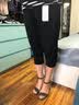 PHJ 时尚休闲裤女夏季新款百搭简约女裤高腰显瘦小脚哈伦裤萝卜裤 条纹-七分 2XL 实拍图