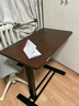 乐歌实木床边桌升降床上电脑桌可移动适宜家用茶几T04黑胡桃木色 实拍图