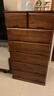 冯派 实木斗柜五斗柜现卧室代简约客厅抽屉式收纳柜子储物柜 60-6菱形60*45*112.5cm 实拍图