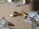 挂衣钩进门玄关鞋柜衣柜衣服挂钩打孔固定壁挂墙壁金属衣帽钩单个 金色加厚[49克]（送螺丝和胶） 实拍图