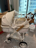 纽贝耳newber婴儿车 婴儿推车 婴儿车0-3岁用折叠可坐可躺带减震 可换向 雾灰 防风罩+防蚊罩+抑菌护脊板 实拍图