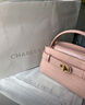 CHARLES&KEITH鳄鱼纹凯莉包手提斜挎婚包包女包生日礼物新年礼物CK2-50270880-1 粉红色Pink S 实拍图