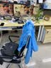利来俏（LILAIQIAO）静电衣无尘大褂长款工作服车间食品厂男女防尘衣静电参观服防尘服 蓝色纽扣大褂 不含帽 4XL 实拍图