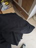 浪莎秋裤男单件纯棉薄款羊毛抑菌护膝男士棉毛裤保暖线裤衬裤黑色 XXL 实拍图