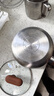 苏泊尔304不锈钢汤锅奶锅煮面锅木纹手柄16cm复底通用ET16JHBS01-WD 实拍图