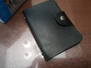 【12卡位】卡包男女超薄迷你小钱包多功能皮套多卡位证件卡套 黑色[双面可插卡-12卡位] 实拍图
