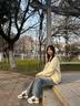 CAMILA KSENIA爆款阿甘鞋女士2026年新款时尚跑步鞋秋季女鞋休闲运动鞋老爹鞋子 蓝色 38 实拍图