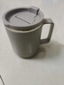 304不锈钢马克杯燕麦牛奶杯子宿舍家用带盖吸管水杯 304内胆【灰色款】 单个杯子 实拍图