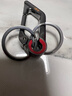 博友（BO YOU）304加厚不锈钢钥匙扣汽车钥匙链挂钩挂件锁匙扣男士高档钥匙圈环 BYA3017锌合金双环【潮流方形款】 实拍图