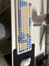 狼蛛（AULA）S99无线蓝牙有线三模键盘机械手感 游戏电竞专用RGB背光拼色静音键盘鼠标套装mac电脑键盘 S99烟雨蓝【三模/RGB】+三模鼠标 实拍图