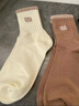 猫人（MiiOW）春夏袜子女中筒袜舒适【纯棉10A抗菌】透气简约百搭长筒袜新疆棉 实拍图