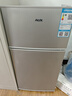 奥克斯（AUX）家用双门迷你小型冰箱 冷藏冷冻保鲜小冰箱 宿舍租房节能电冰箱 【国家补贴】BCD-38K122 升级款 银色 实拍图