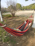 原始人吊床户外成人加厚荡秋千防侧翻摇床庭院掉床宿舍室内儿童网床 实木防侧翻【双人加厚彩虹】赠3米绑绳+登山扣 实拍图