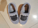 京东京造家居包脚棉拖鞋 冬季室内防臭防滑保暖厚底踩屎感男款 灰色44-45 实拍图