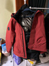 鸭鸭（YAYA）王一博同款新山系户外登山羽绒服男女士同款2025新款休闲外套YX 珊瑚红色 M /170/88A 实拍图