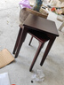 华恺之星实木凳子家用板凳可叠放简约餐凳餐椅高凳子HK5119胡桃色 实拍图