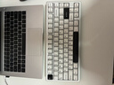 WOB rainy75客制化键盘三模铝坨坨机械键盘cnc电脑无线蓝牙游戏电竞外设雨 星河银-阳极-无光/紫薇轴/钢化玻璃 实拍图