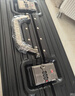 狄斯顿保罗  铝框行李箱男女新款拉杆箱万向轮拉杆箱大容量旅行箱登机密码箱 商务黑-加厚合金框【箱体可坐人】 24英寸 实拍图