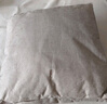 洁丽雅抱枕 纯色亚麻枕 办公室靠垫床头沙发靠背可拆洗 45*45cm 银米灰 实拍图