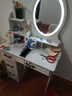 众淘梳妆台小户型卧室小型化妆台小型化妆桌卧室现代简约 【现货速发】LED灯镜【圆镜款+凳子】80*40*137cm 实拍图
