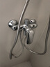 九牧（JOMOO） 集成升降花洒淋浴花洒硅胶除垢三功能花洒头喷枪分体淋浴器35324 【经典银】 实拍图