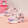 巴布豆（BOBDOG）童鞋秋季儿童运动鞋革面软底女童跑步鞋101543176嫩粉/藕荷紫27 实拍图