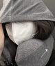 觉轻松u型枕飞机枕脖枕靠枕旅行枕记忆棉蜗牛便携带帽颈枕太空灰 实拍图