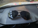 帕森（PARZIN）偏光太阳镜型男眼镜双梁经典蛤蟆镜驾驶墨镜PZ8131A黑框黑灰片 实拍图