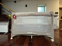 优乐博（ULOP）婴儿床可折叠可移动0-3岁宝宝床多功能婴儿床可升降婴儿拼接床 [蚊帐+置物袋+万向轮]一键折叠床标准款 婴儿用品实用新生儿见面礼物便携折叠婴儿床 实拍图