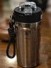 京东京造 钛健康咖啡杯 【内外纯钛】双饮口便携随行高档送礼水杯 520ml 实拍图