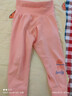 舒贝怡2条装婴儿裤子春秋款男女童宝宝高腰护肚睡裤纯棉儿童秋裤粉110CM 实拍图