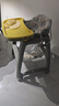 HUAERLE宝宝餐椅家用同款肯德基婴儿餐椅可调高度吃饭餐桌多功能学坐椅子 豪华款【黄色餐盘+坐垫+轮子】 实拍图