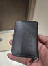 新款高档牛皮质感男士卡包女款小巧超薄防磁银行卡夹证件包卡套 黑色20卡位+2个镜窗位 实拍图