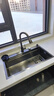 JOMOW水槽5.0加厚厨房大单槽一体盆304不锈钢洗碗池槽多功能洗菜盆GL/d 75*46【5.0加厚】耐磨耐刮 【默认发右下水】左下水需下单备注 实拍图