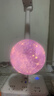 凯辰智能语音小夜灯声控星球灯小台灯便携氛围拍照LED卧室宿舍床头节能月球灯 USB插口即插即用 3D智能语音控制-蓝色月球灯【1个装】 实拍图