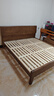 全友家居 胡桃木色实木床智能床现代简约主卧室双人大床1.8x2米家具 实拍图