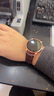 【网红爆款】电子手表时尚商务炫酷led时间日期显示按键彩灯男女情侣手环ins风长续航 高贵棕Y23-电子腕表-高清大屏显示时间 实拍图