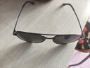 京东京造经典飞行员太阳镜墨镜男女款开车防风护目镜蛤蟆镜轻便 黑色 实拍图