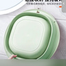 诺兰森迪 旅行折叠盆洗脸盆家用便携式旅游军训必备用品水盆泡脚 绿 大号 实拍图
