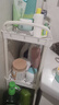 小推车置物架厨房落地卧室多层婴儿零食移动浴室卫生间收纳储物架 22CM宽【3层白】送挂钩+贴纸 实拍图