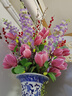 花艺赫家饰（HUA YI HE JIA SHI）高档PU手感新中式含苞玉兰花仿真花客厅餐桌装饰假花摆件摆设插花 3支含苞玉兰花紫色 实拍图