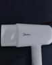 美的（Midea）1亿负离子电吹风 护发不伤发吹风机 大功率快干家用吹风筒 FJ208-极地白1800W  新年礼物 生日礼物 实拍图