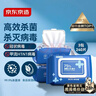 京东京造 75%酒精湿巾80片*3包 杀菌率99.9% 湿纸巾 卫生消毒湿巾纸 实拍图